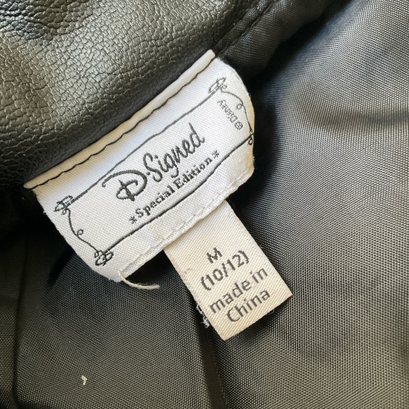 Disney D-Signed Special Edition Descendants Black Moto Faux Leather Girls M - Picture 7 of 13